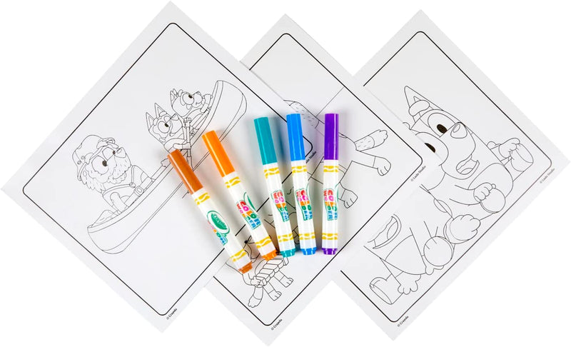 Bluey Color Wonder Coloring Set, 18 Bluey Coloring Pages, Mess Free Coloring for Toddlers, Bluey Toys & Gifts for Kids