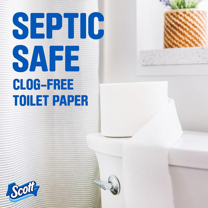 Comfortplus Toilet Paper, 12 Double Rolls, 231 Sheets per Roll, Septic-Safe, 1-Ply Toilet Tissue