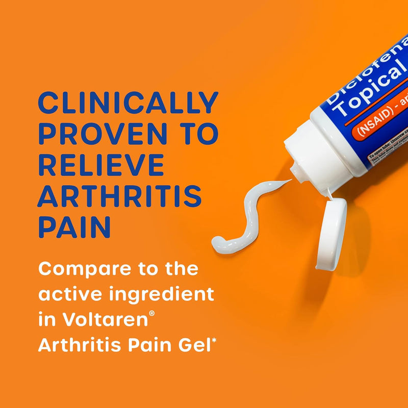 Diclofenac Gel, 1%, Arthritis Pain Relief - 100 G Tube - Original Prescription Strength (NSAID)