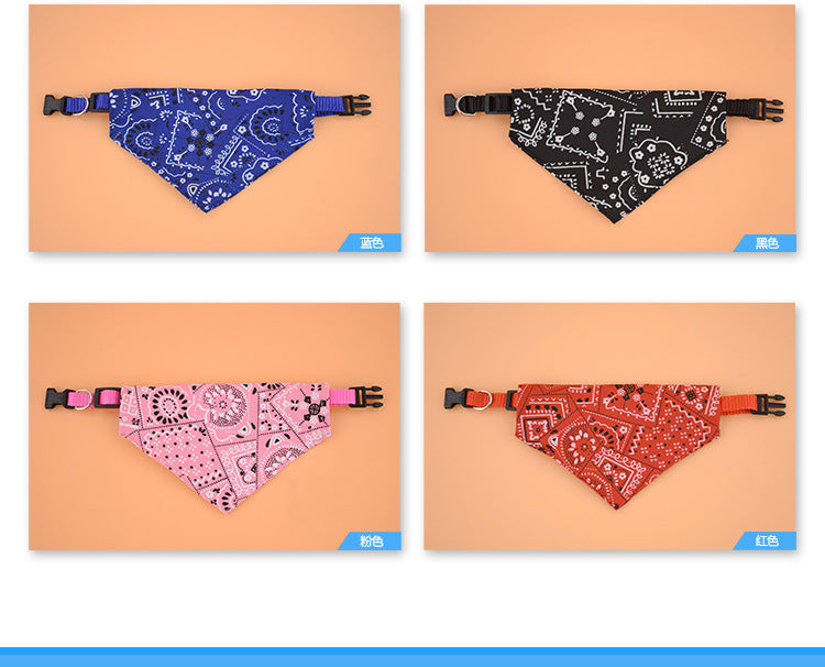 Elevate Your Pet's Style with our Puppy Cat Dog Collar Bandana Collar Scarf