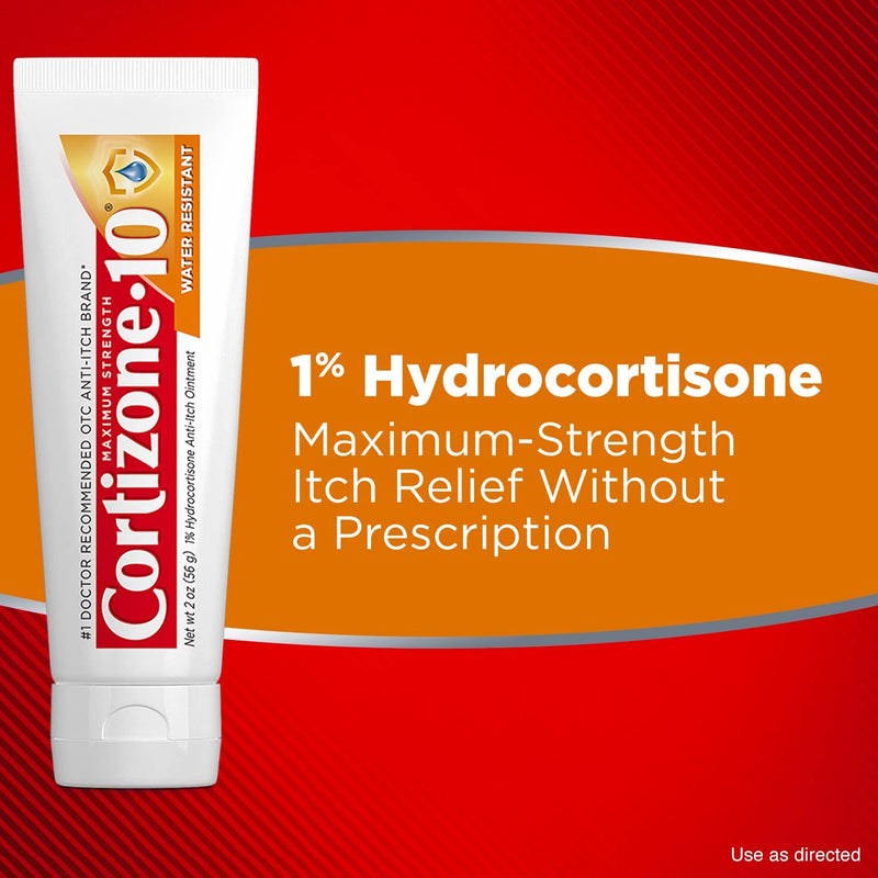 Maximum Strength Water Resistant Anti-Itch Ointment, 1% Hydrocortisone, 2 Oz.