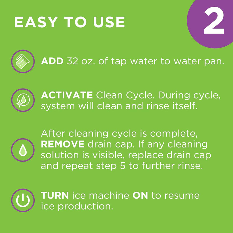 Ice Machine Cleaner, Helps Remove Hard Water and Mineral Buildup for Great-Tasting Ice