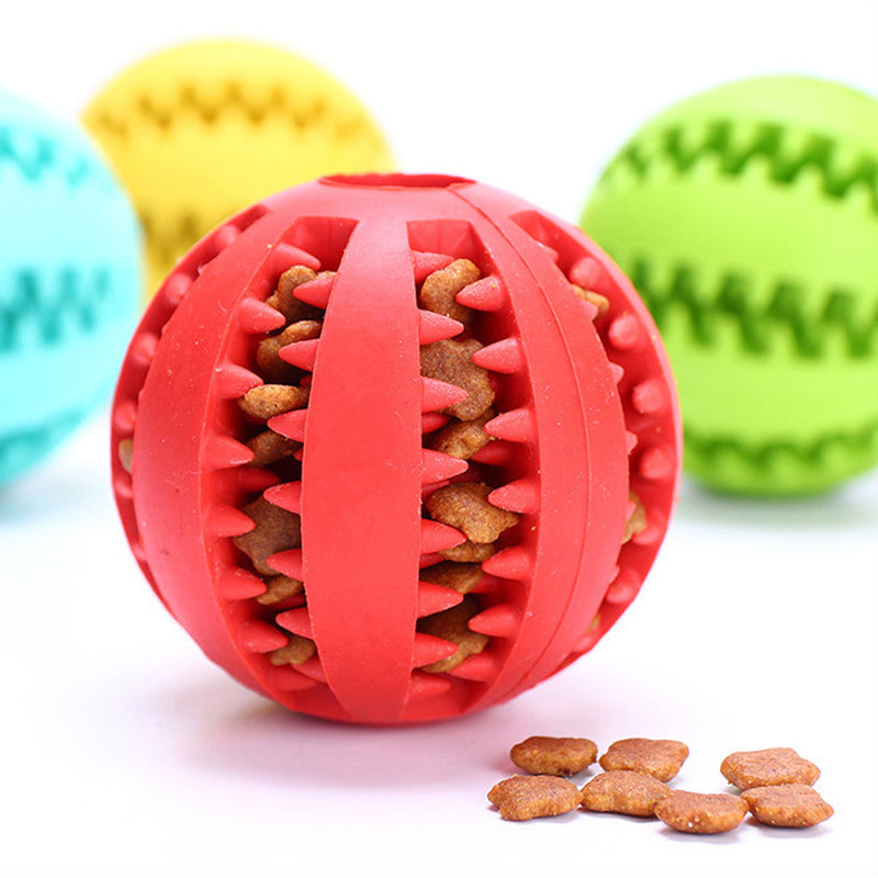 Playful Dental Care: Indestructible Rubber Toy for Dogs and Cats