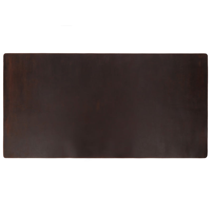 Elevate Your Workspace: Large Genuine Leather Office Desk and Gaming Mouse Pad