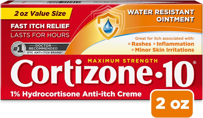 Maximum Strength Water Resistant Anti-Itch Ointment, 1% Hydrocortisone, 2 Oz.