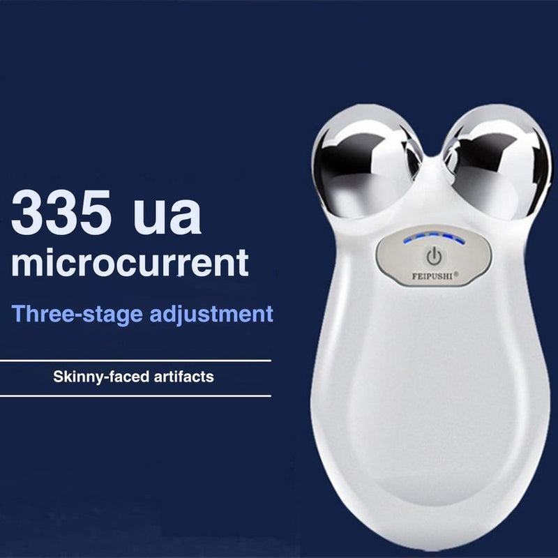 Microcurrent Face Device Roller, Lift The face and Tighten The Skin, USB Mini microcurrent face Lift Skin Tightening Rejuvenation Spa for Facial Wrinkle Remover Toning Device