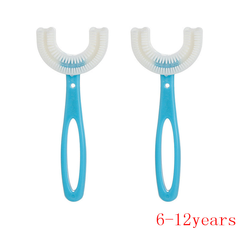 Kids Toothbrush U Shape Manual Training Small Toothbrush Upgrade Your Kids' Dental Routine Pack of 2 🔥Hot Selling🔥