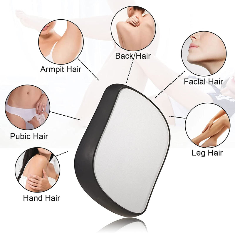 Painless Crystal Hair Removal Eraser for Men and Women, Reusable Eraser Smooth Hair Remover